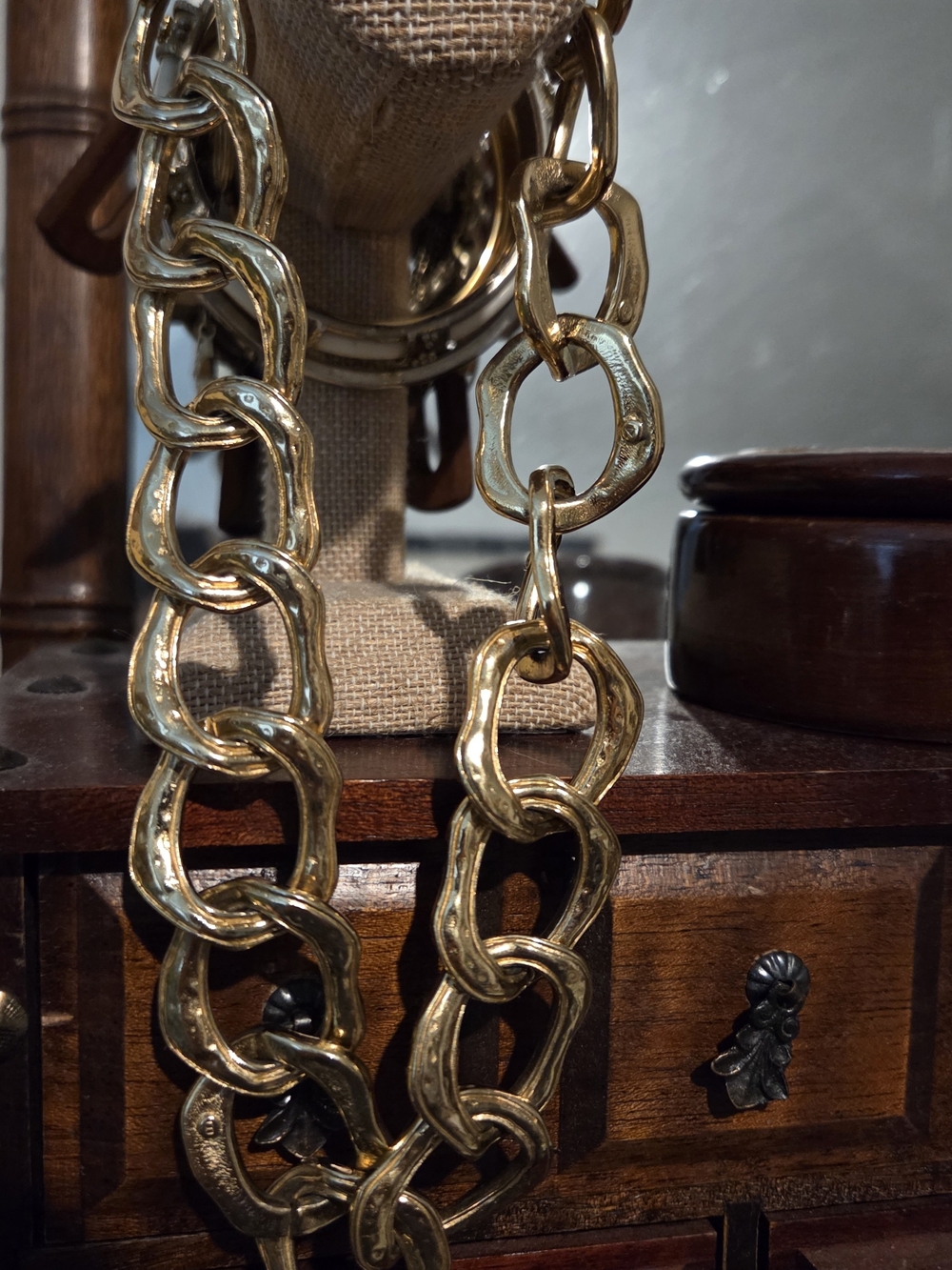 Kenneth Jay Lane Gold Tone Chunky Necklace
